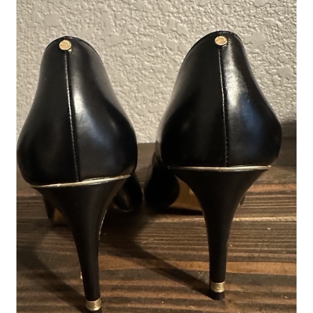 Ted Baker London US 10 Black Patent Pumps Stiletto Heels Pointed Toe Glam - Picture 9 of 16